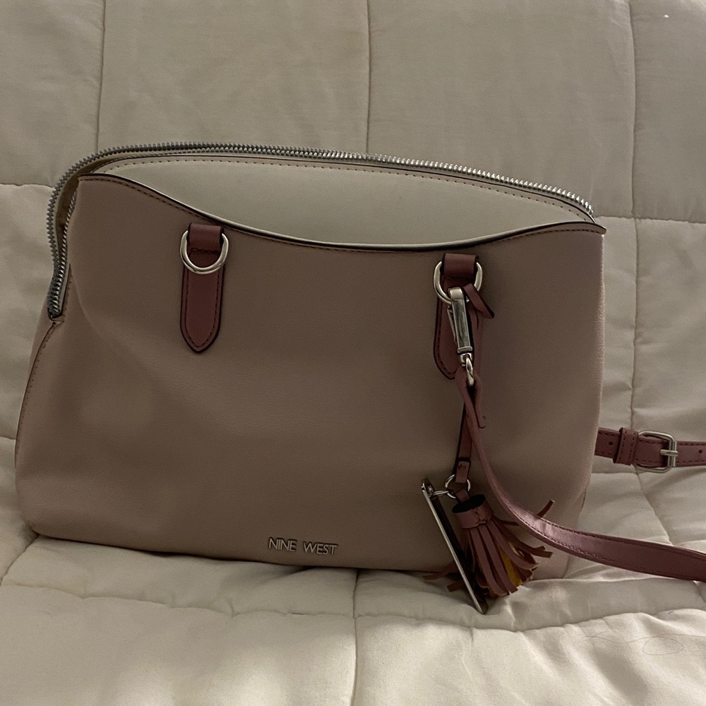 Nine West Blush Pink Shoulder Bag with Tassel